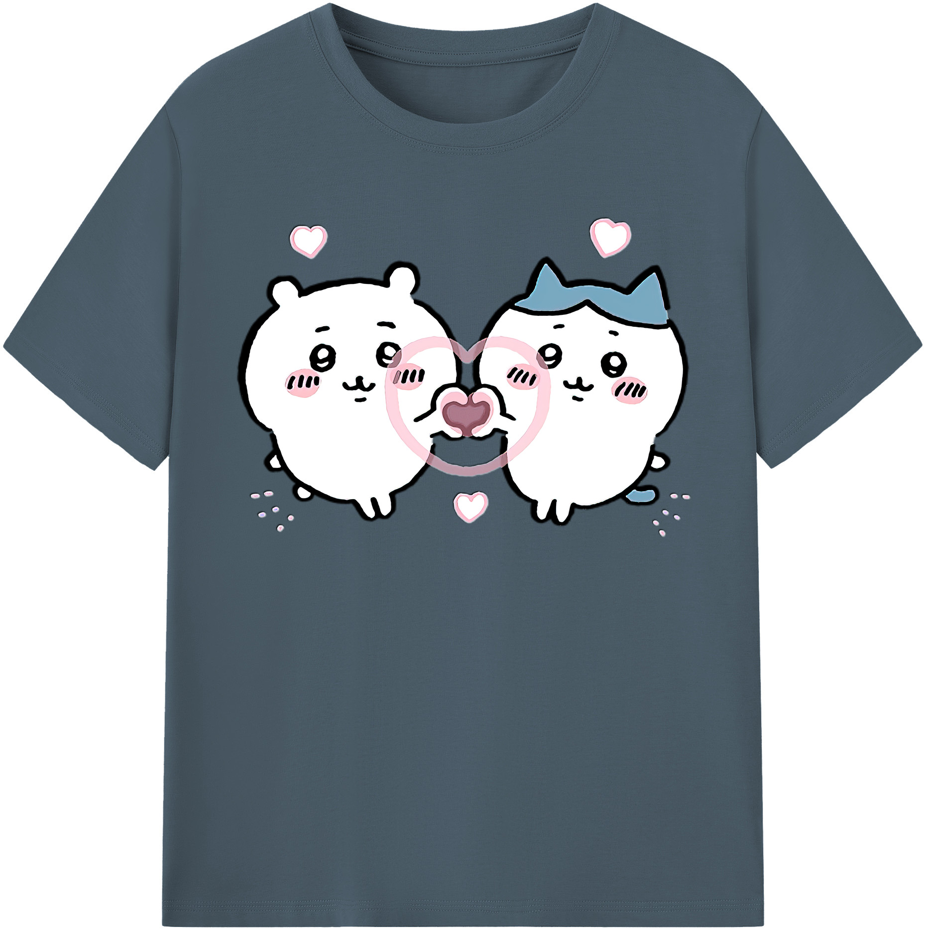 （画像用） ちいかわ ちいかわ Chii-kawa chiikawa 綿100％半袖Tシャツ（フロントプリント）